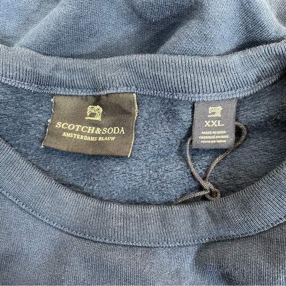 Scotch & Soda Blue Lettering Sweatshirt - Picture 3 of 6